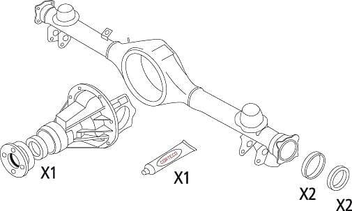Corteco Packningssats, differential 19536214