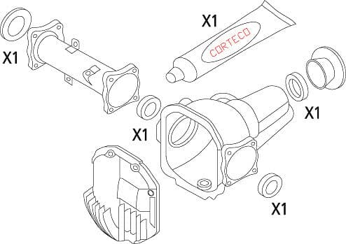 Corteco Packningssats, differential 19536138