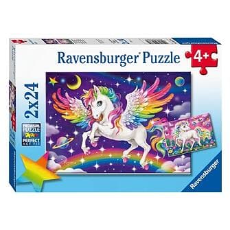 Ravensburger pussel: Unicorn And Pegasus 2x24 Bitar