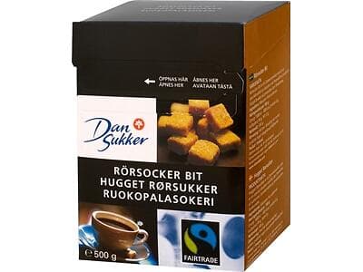 Dansukker Rörsocker Bit Fairtrade 500g