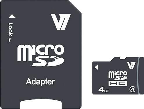 V7 microSDHC Class 4 4GB