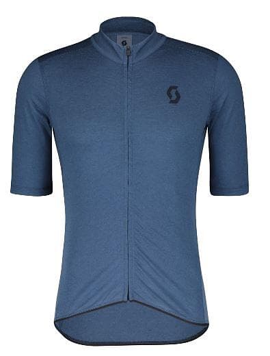 Scott Cykeltröja Gravel Merino SS metal blue/dark blue S