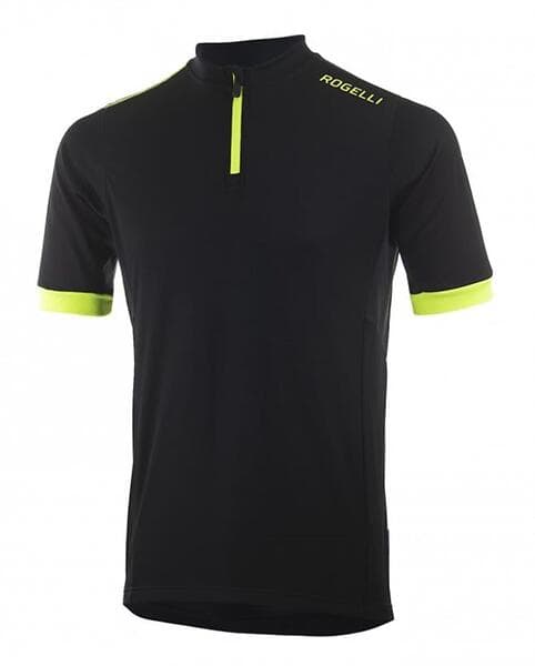 Rogelli Cykeltröja Perugia 2,0 Jersey SS Black/Fluor Black/Flour S