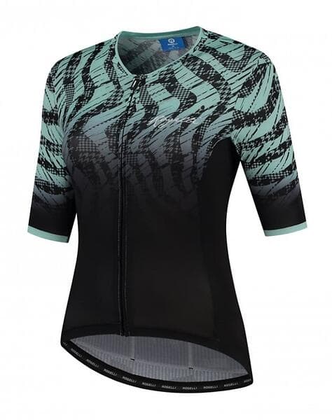 Rogelli Cykeltröja Animal Jersey SS Black/Turquoise Svart/Turkos S