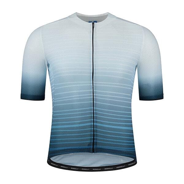 Rogelli Cykeltröja SS Surf Herr Blue/White Blå/Vit XXXL