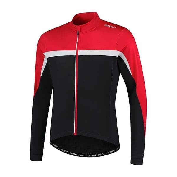 Rogelli Cykeltröja Course Ls Black/Red/White Svart/Röd/Vit XXXL