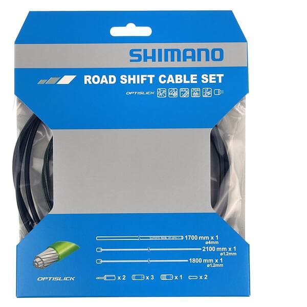 Shimano Optislick Racer Växelvajerset Svart, Komplett sett