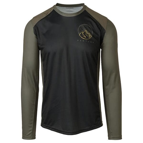 AGU Venture MTB Tröja Långärmad Svart/Grön Medium Large