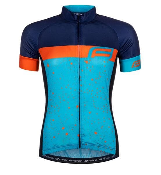 Force Spray Cykeltröja till kvinnor Blå / Orange Medium X-Small