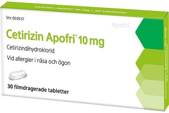Cetirizin Apofri 30 Tabletter