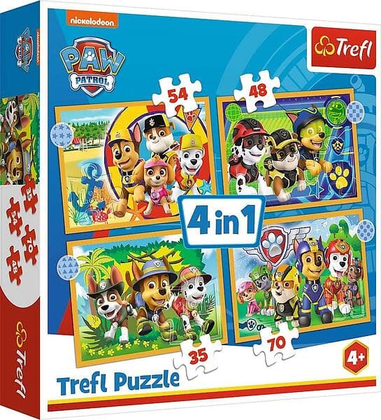 Paw Patrol Trefl Pussel 4-in-1