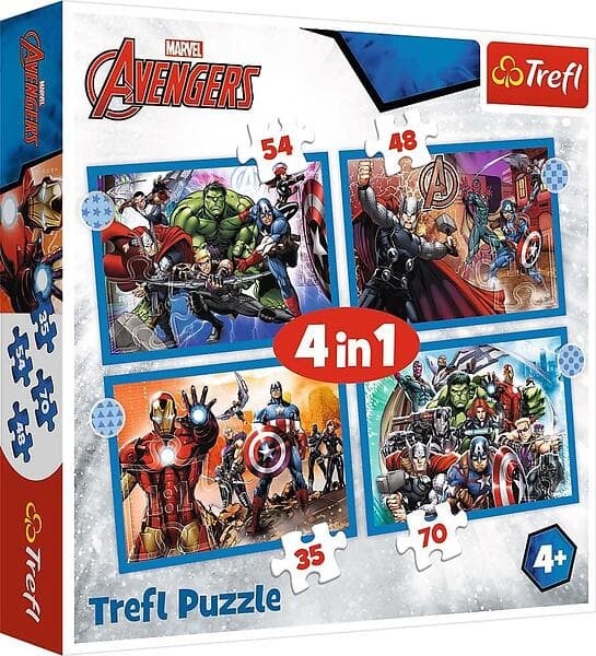 Trefl Disney Marvel Pussel 4-in-1 The Avengers