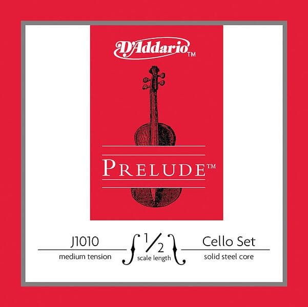 D'Addario J1010 1/4M Prelude cello set.