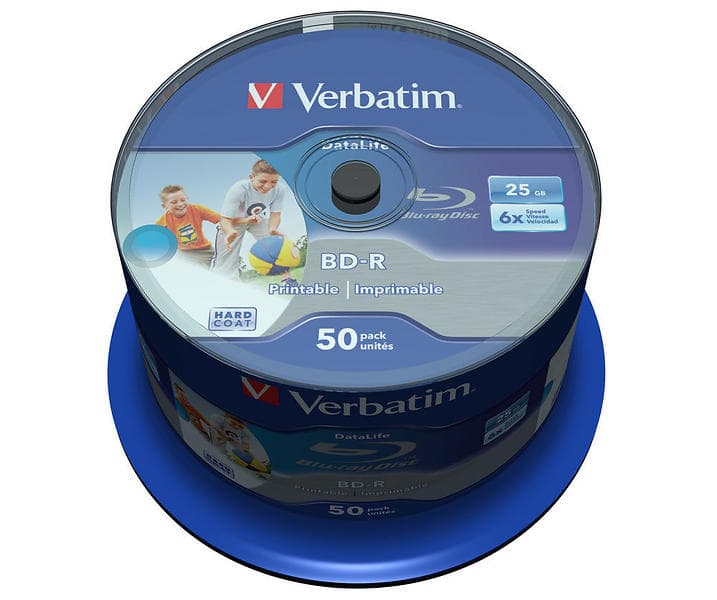 Verbatim BD-R 25GB 6x 50-pack Spindel Wide Inkjet