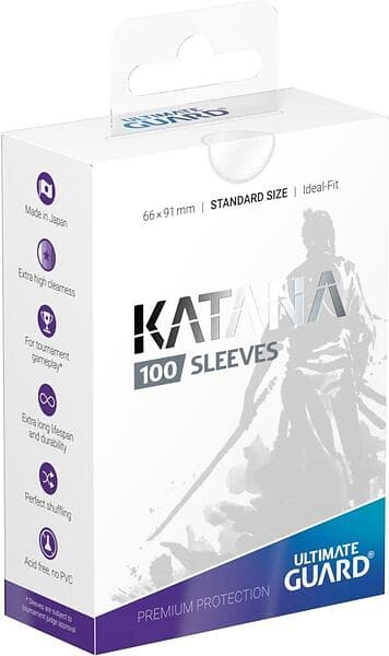 Ultimate Guard Katana Sleeves Standard Size Transparent (100)