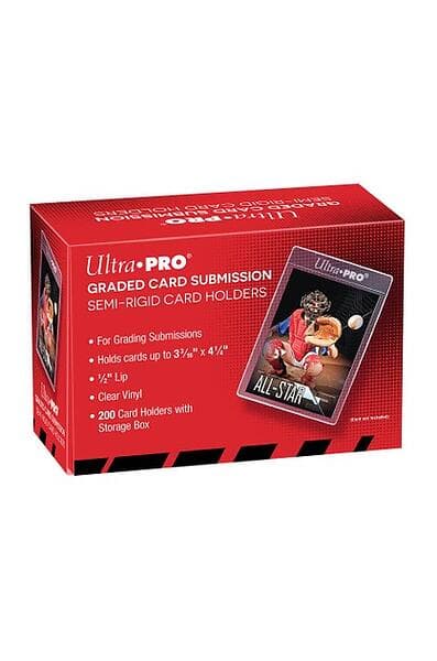 Ultra PRO Semi Rigid 1/2" Lip Tall Sleeves / Card Holder Toploader (200ct)