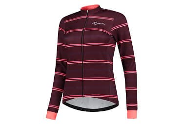 Rogelli Stripe Jacket Röd S Kvinna