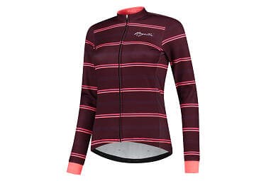 Rogelli Stripe Jacket Röd XS Kvinna