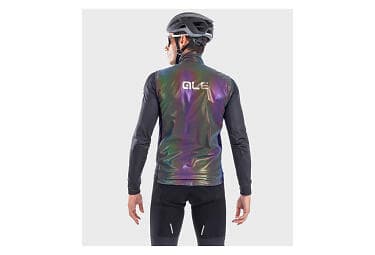 Alé Cycling Guscio Irdescent Reflective Gilet Grå M Man