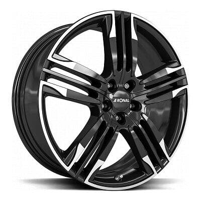 Ronal R58 MCR JET BLACK WHITE RIM 8.0x20 5/105.00 ET40 B56.6