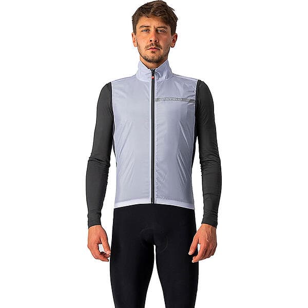 Castelli Squadra Stretch Gilet Grå,Silver XS Man