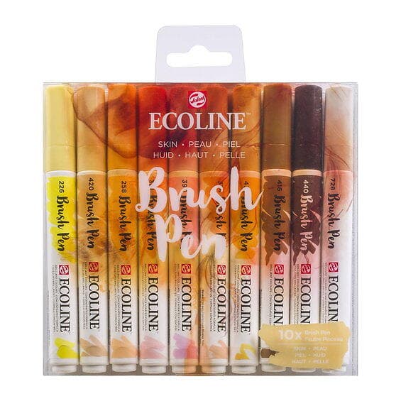 Ecoline Brush Pen Set Skin 10-pack