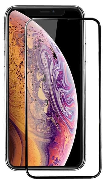 PRO Mr. Yes Heltäckande skärmskydd i härdat glas till iPhone 12 Max, Svart