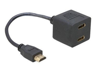 DeLock HDMI - 2xHDMI M-F Adapter