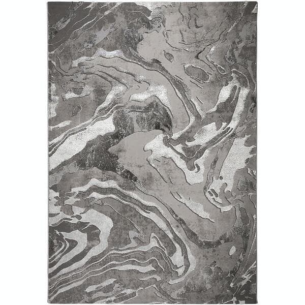 Flair Rugs Luggmatta Marbled 240X340 Silver 503119369209