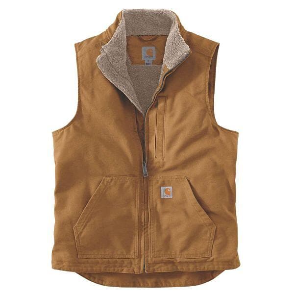 Carhartt Washed Duck Lined Mock Neck Vest (Herr)