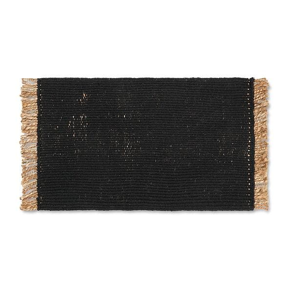 Ferm Living Block dörrmatta 50x80 cm Black-natural