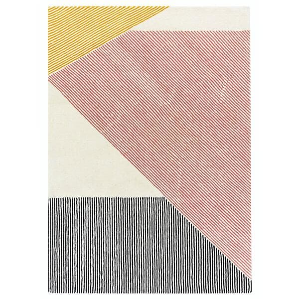 NJRD Stripes ullmatta rosa 200x300 cm