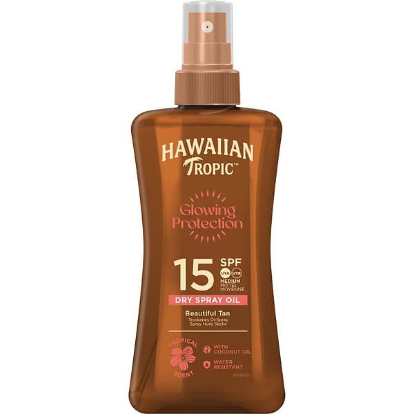 Hawaiian Tropic Protective Dry Spray Oil SPF15 200ml