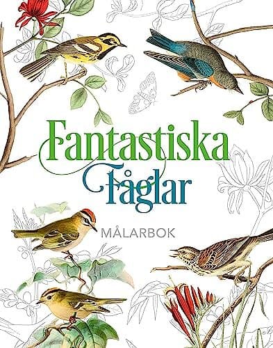 Coloring Book Fantastiska Fåglar Målarbok