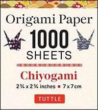 Origami Paper Chiyogami 1000 Sheets 2 3/4 in 7 Cm