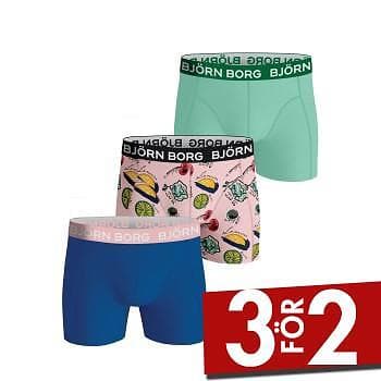 Björn Borg 3-pack Cotton Stretch Shorts (Pojke)