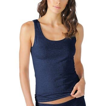 Mey Cotton Pure Tank Top Midnattsblå bomull 38 Dam