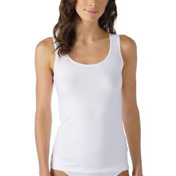 Mey Cotton Pure Tank Top Vit bomull 44 Dam