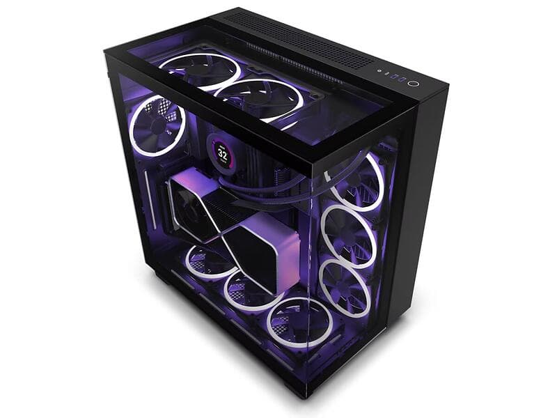 NZXT H9 Elite (Svart/Transparent)