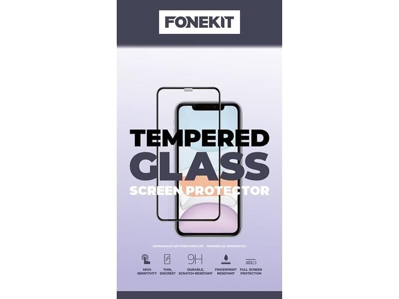 FoneKit Full Cover Tempered Glass, Galaxy S22 Ultra