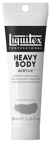 Liquitex Assorted Heavy Body Acrylic 59ml Iridescent Bright Silver IRID SILVER