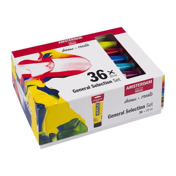 Amsterdam Acrylics General Selection Set - 36 x 20 ml