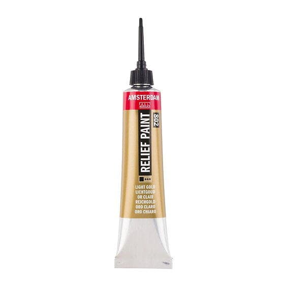 Amsterdam Relief Paint 20 ml - Light gold (802)