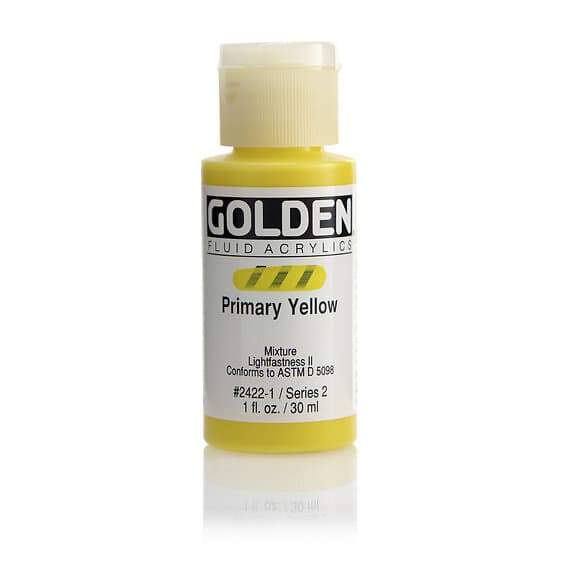 Golden Fluid Acrylics 30 ml - 2422 Primary Yellow