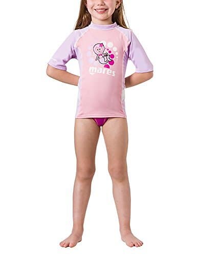 Mares Rash Guard Short Sleeve T-shirt Lila,Rosa XL