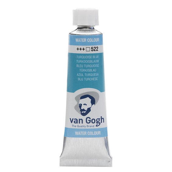 Van Gogh akvarellfärg 10 ml tub – Turquoise Blue 522