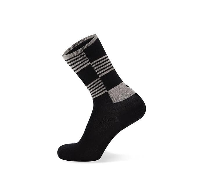Mons Royale Strumpor Atlas Crew Sock Unisex Svart/Grå S