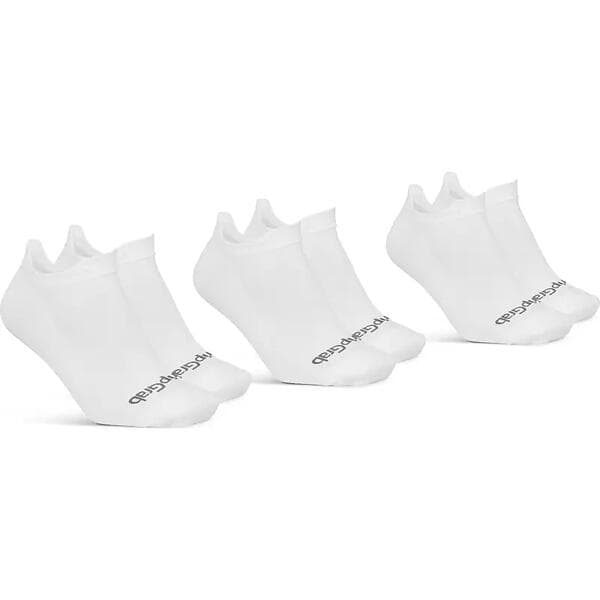 GripGrab Strumpor Classic No Show Summer 3-Pack Vit 44-47
