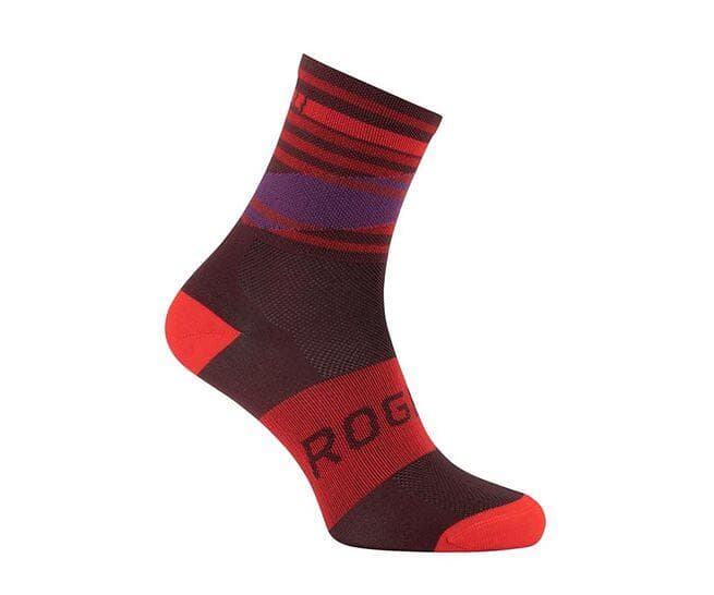 Rogelli Strumpor Stripe Röd/Röd M