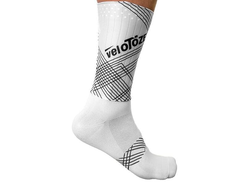 Velotoze Aero Cykelstrumpor Vit 43-47